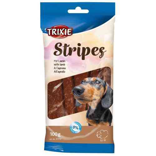 Ласощі Trixie Stripes для собак полоски з ягням 100 г Київ