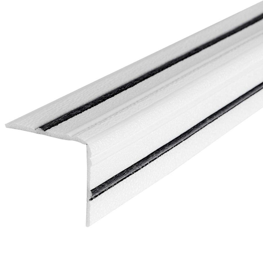 Плінтус РР самоклеючий 2300х140х4мм Білий з чорною смужкою (D) SW-00001810 Дніпро - фото 2