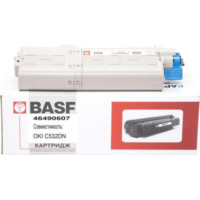 Тонер-картридж BASF OKI C532/542, MC563/573 Cyan 46490607 (KT-46490607) Винница - изображение 1