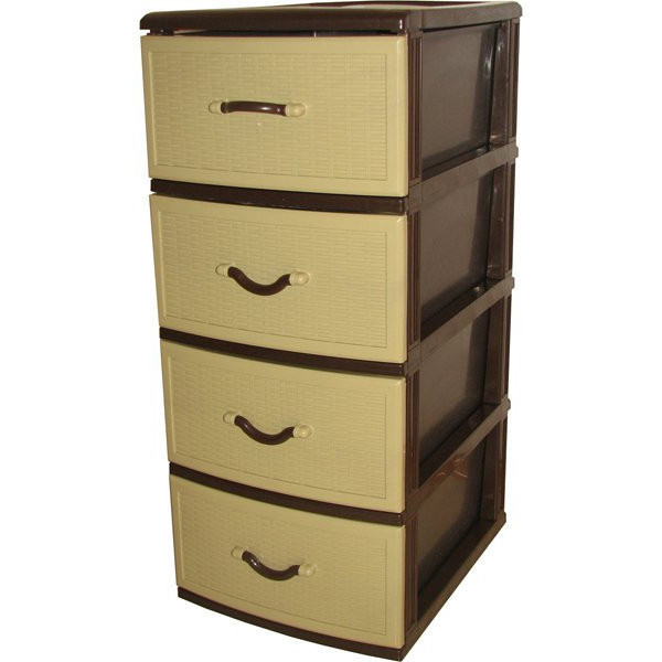 Комод пластиковый Стиль ( Style) 4 ящика. 87х37х47 Одесса - изображение 1