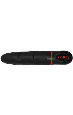 Вібратор з оригінальним дизайном і ребристою поверхневістю AMOR BIG VIBRATOR ANGELUS Black (Застосунок НЕ Sex Aura Київ
