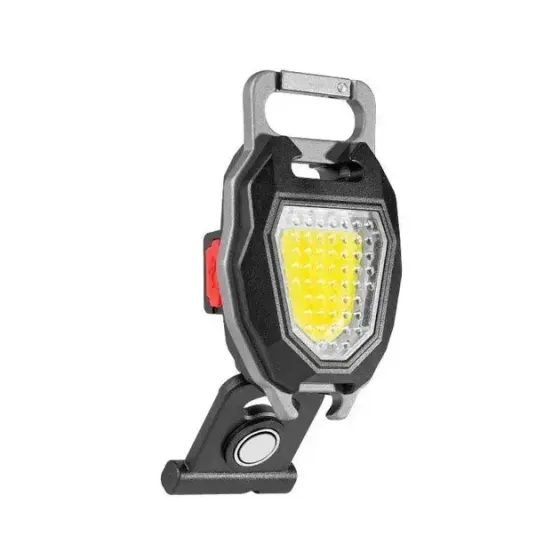 Многофункциональный фонарь брелок COB W5144 Black ТР Коломия