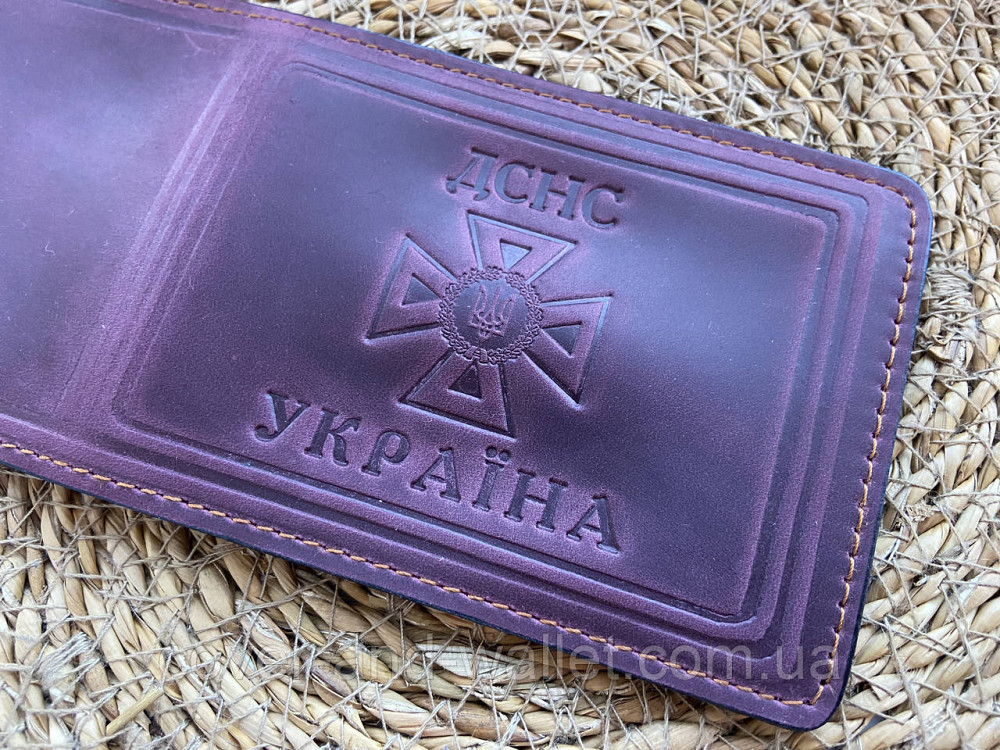 Обкладинка на посвідчення ДСНС натуральна шкіра Київ - фото 5