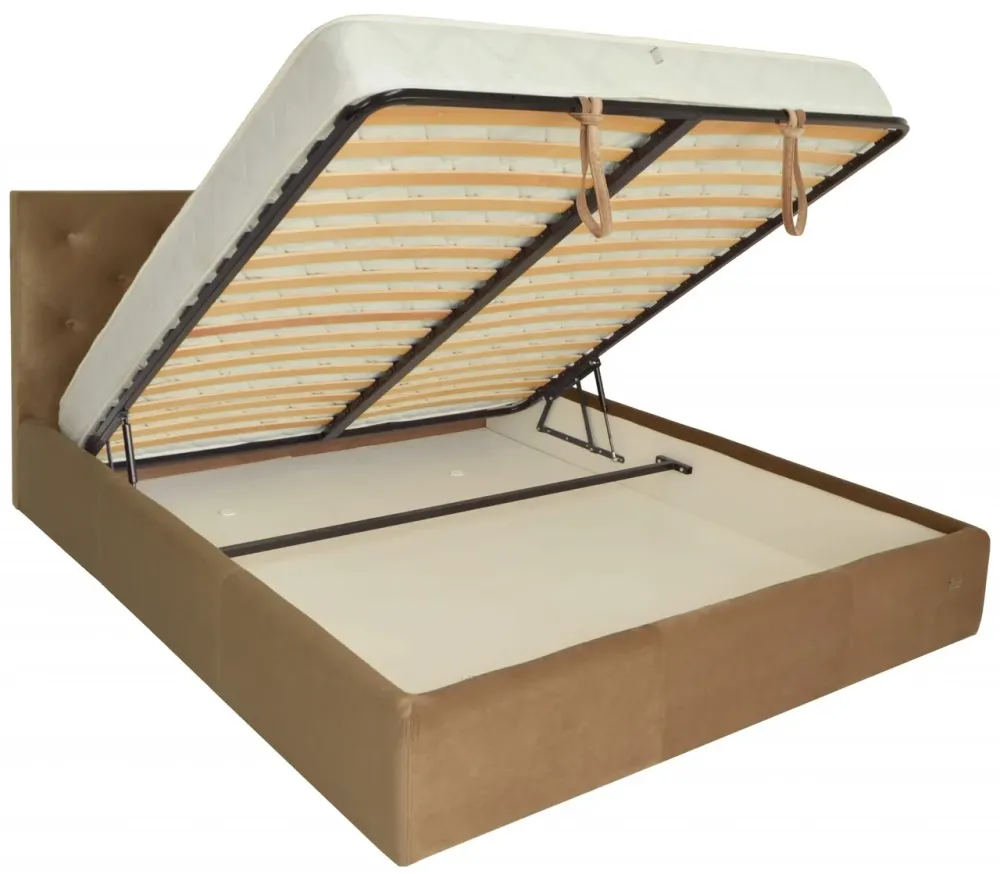 Кровать Двуспальная Bristol Comfort 180 х 190 см Missoni 004 С подъемным механизмом и нишей для белья Светло-коричневый Киев - изображение 4