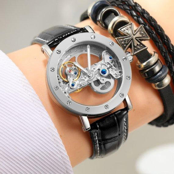 Мужские наручные часы Forsining Air Silver Винница - изображение 14