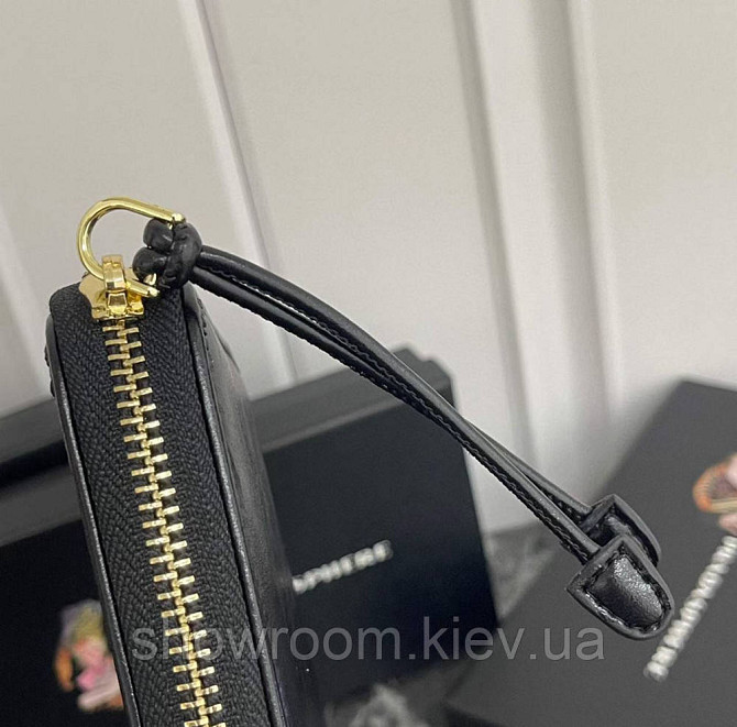 Жіночий брендовий гаманець на блискавці Pr (316) black Київ - фото 5
