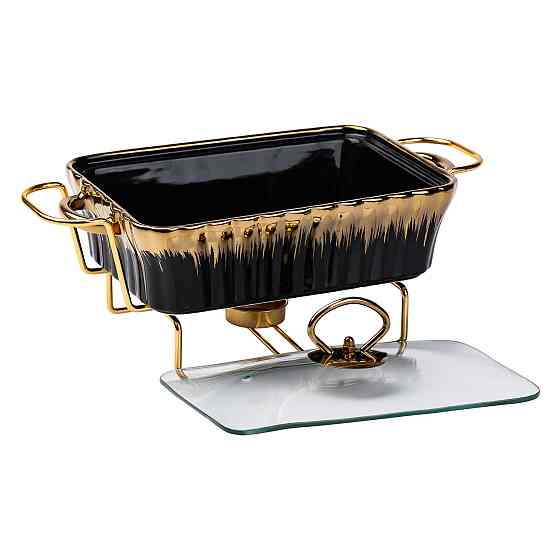 Настільний марміт 1 літр прямокутний порцелянаовий марміт з підігрівом HP1046 Коломыя