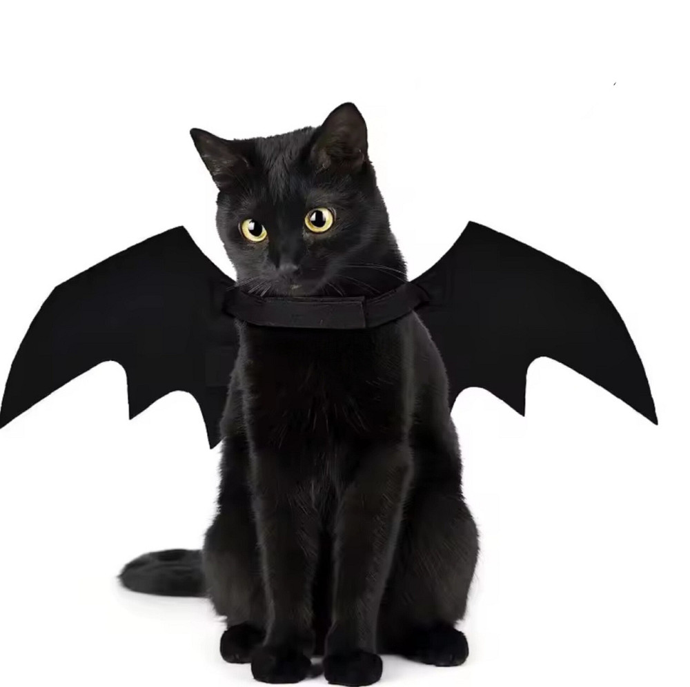 Крила кажана косплей для собак і котів на Хелловін М чорний Київ - фото 2