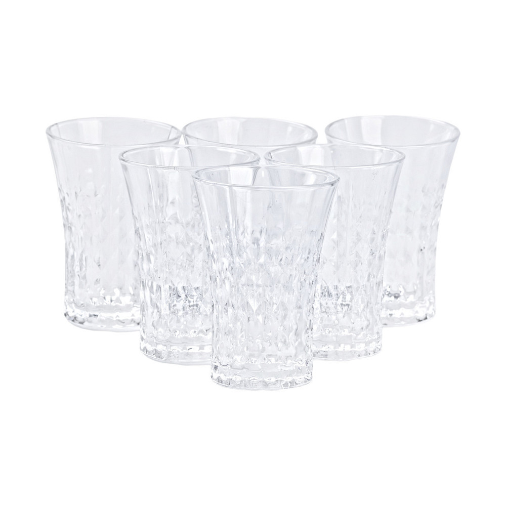 Склянки скляні набір із 6 штук по 380 мл прозорі HP4160 Київ - фото 1