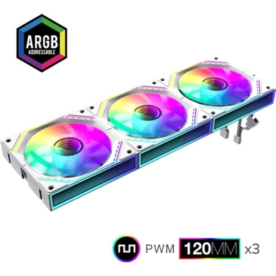 Кулер для корпуса Gamemax FN12A-S3I-W Винница - изображение 8