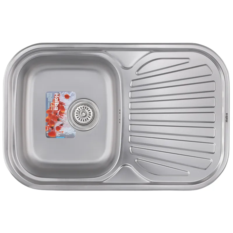 Мийка кухонна HAIBA 74x48 (satin) (HB0561) Киев - изображение 1