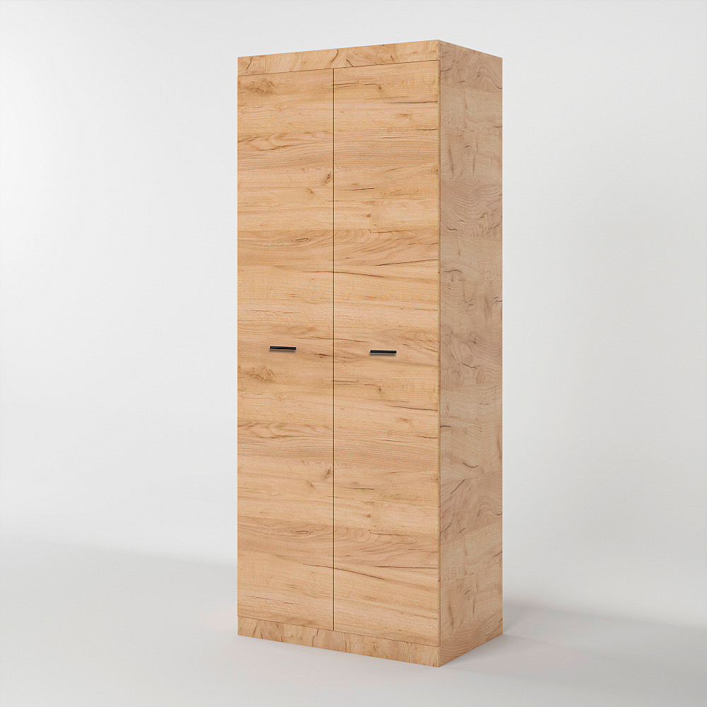 Шафа розпашна 2-х дверна Еверест Соната-800 дуб крафт золотий (DTM-2688) Львів - фото 1