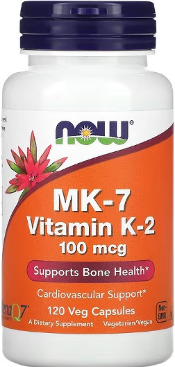 MK-7 Витамин K-2 NOW Vitamin K-2 (MK7) 100 mcg - 120 vcaps Киев - изображение 1