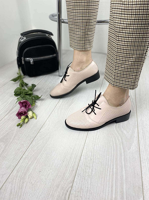 VIKTTORIO Туфлі жіночі VIKTTORIO 222 пудра (весна-літо, шкіра натуральна) (3134) 36р.39р. Коломыя - изображение 7