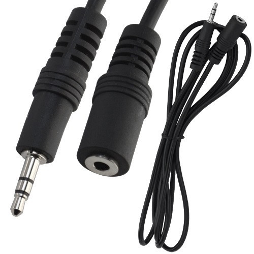 Шнур аудіо - відео штекер 3,5 стерео - гніздо 3,5 стерео, діаметр 4мм, 1 метр Полтава - фото 1