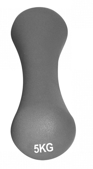 Гантели для занятий фитнесом, реабилитации неопреновая PowerPlay 4126 Spartacus 5 кг серая 2 шт Киев - изображение 5