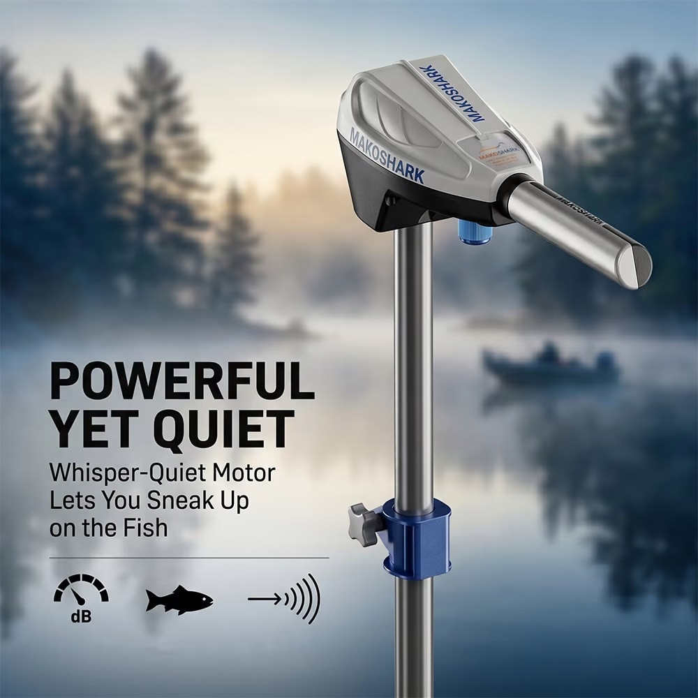 Електричний тролінговий мотор MakoShark LAN 155 (12V, 55 LBS, 660 Вт) Київ - фото 3