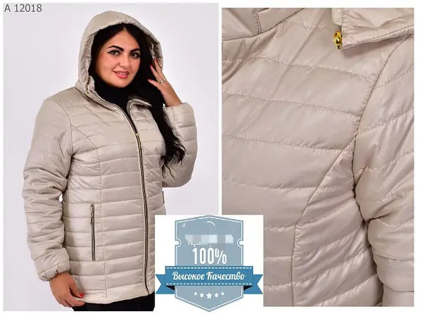 Жіноча весняна осінка подовжена курточка великих розмірів.  52-72р Київ - фото 2