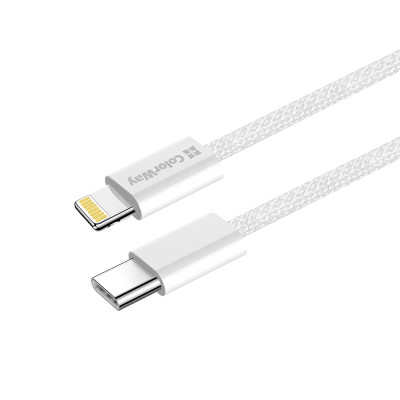Дата кабель USB-C to Lightning 2.0m PD 27W braided gray ColorWay (CW-CBPDCL068-GR) Винница - изображение 10