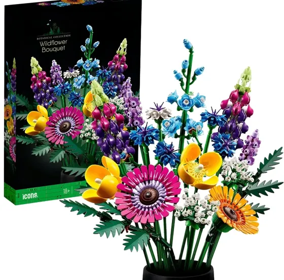 Конструктор Botanicals Букет польових квітів, 939 деталей, у стилі Lego-лого Запоріжжя