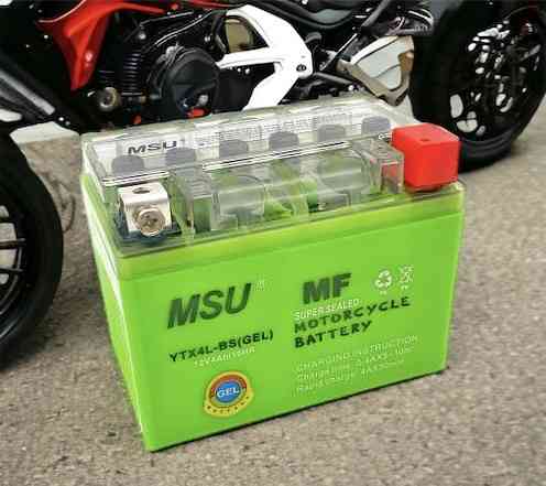 Мотоаккумулятор гелевый MSU YTX4L-BS 12V 4Ah (GEL, для мотоцикла, скутера, квадроцикла) Киев