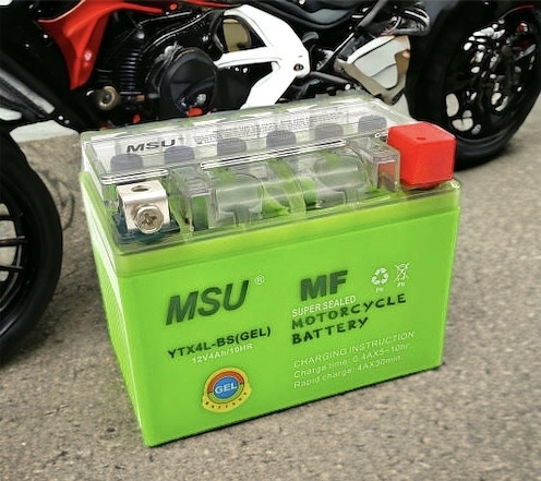 Мотоаккумулятор гелевый MSU YTX4L-BS 12V 4Ah (GEL, для мотоцикла, скутера, квадроцикла) Киев - изображение 1