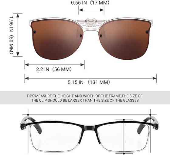 Поляризаційні сонцезахисні окуляри-кліпси TERAISE Луцк