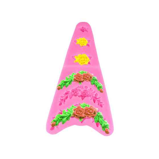 Молд силиконовый Розы 132 на 60 мм розовый Киев