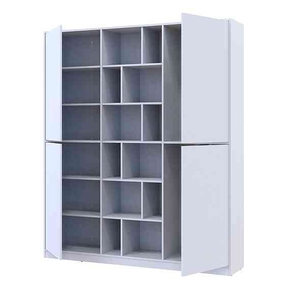 Шафа для одягу з відкритими полицями Doros Морган 180х38,5х210 см Білий (DRS-011219) Львів