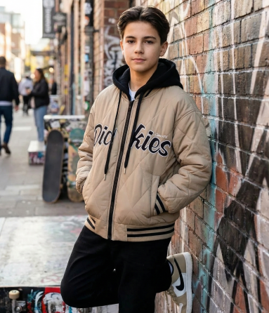 Куртка бомбер  для мальчиков бежевый на 8,9,10 лет Николаев