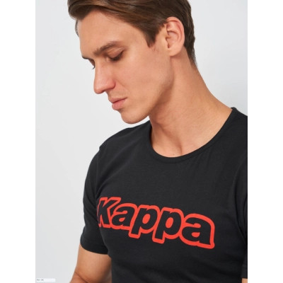 Футболка Kappa T-shirt Mezza Manica Girocollo K1335 Nero con stampa logo pet чорний XXL (8032606509719) Вінниця - фото 4