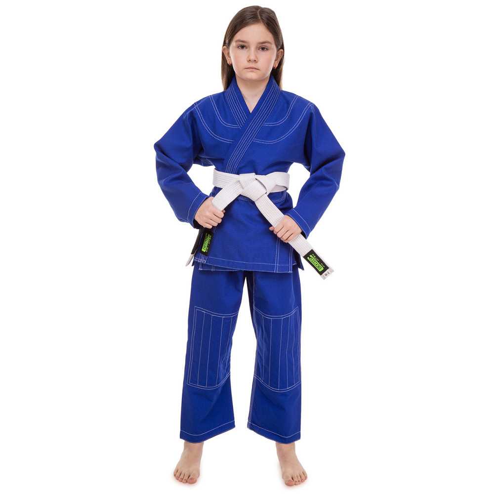 Кімоно для джиу-джитсу підліткове CORE CO-3139-M розмір 140-180 см синій Спортивна форма Київ - фото 1