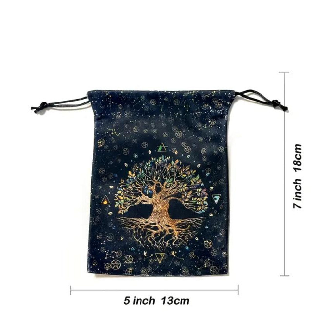 Мешок из велюра для карт Таро или рун 