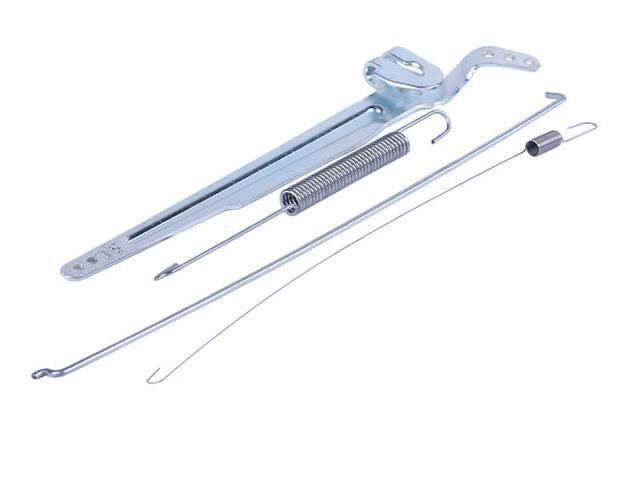 Рычаг привода дроельной заслонки + тяга + пружина мотоблок 188F Мукачево - изображение 1