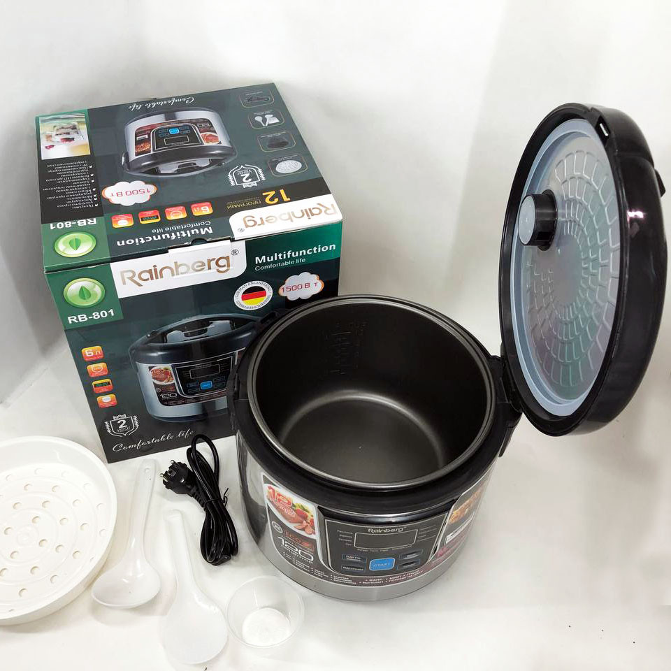 Антипригарные мультиварки рисоварки Rainberg, Мультиварка для домашнего использования RO-62 Львов - изображение 8