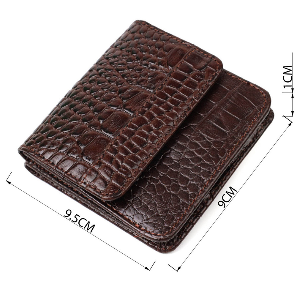 Портмоне з натуральної шкіри з тисненням під крокодила Tony Bellucci 22022 Коричневий Київ - фото 3