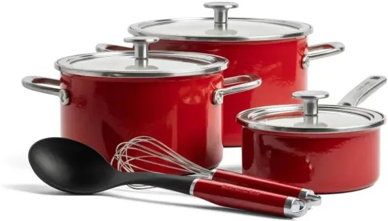 Kitchenaid Набір каструль Steel Core Enamel 8 Elementów (Cc004920001) Київ