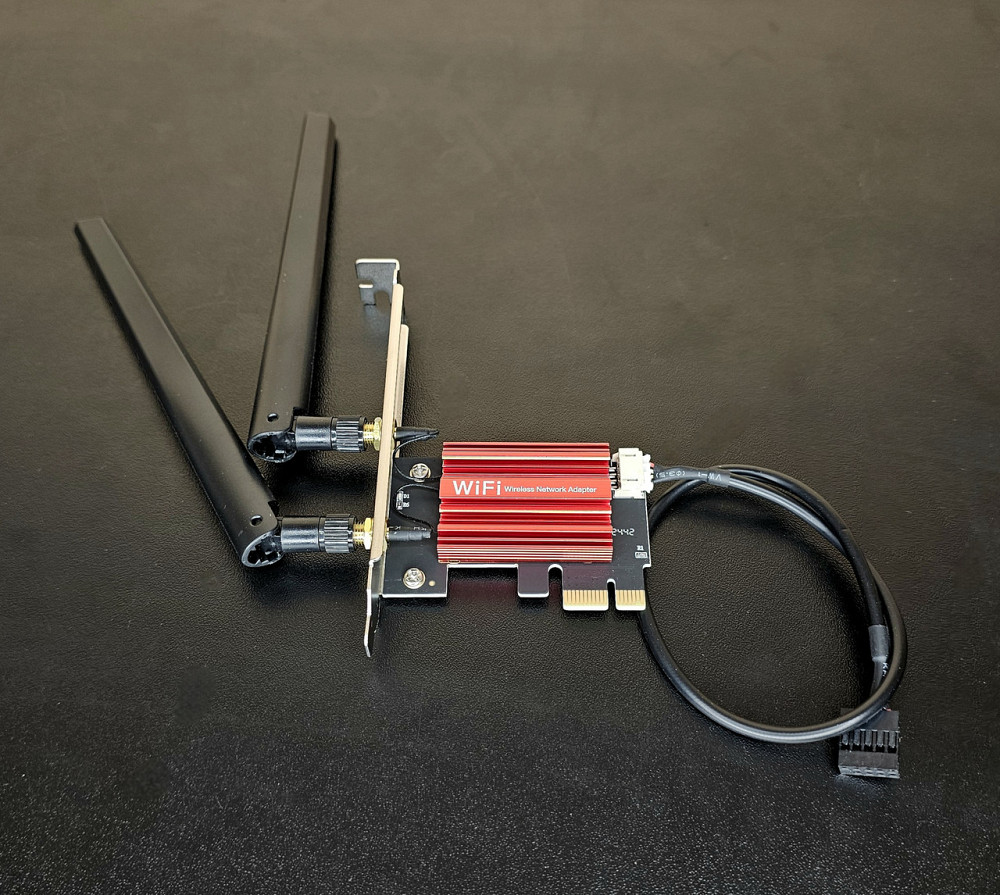 Межева карта, адаптер Wi-Fi 2.4G/5G/6G, Bluetooth 5.3 Fenvi 5 Intel AC1200 Клевань - фото 2