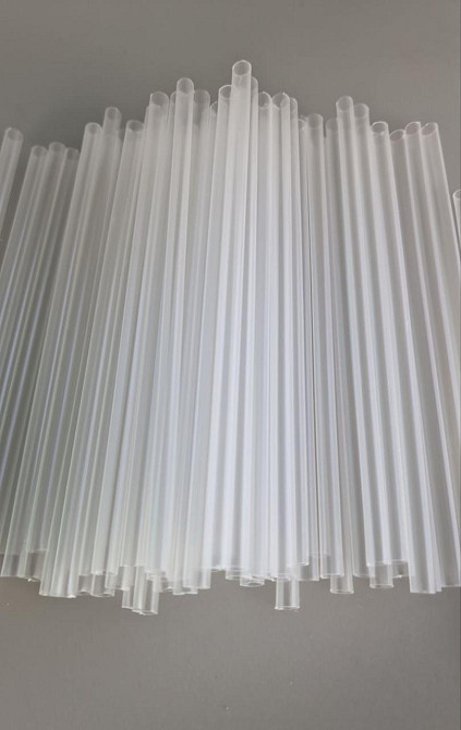 Трубочка для напоїв d4.8 12,5 см "Куля" прозора (200 шт) Харків - фото 1