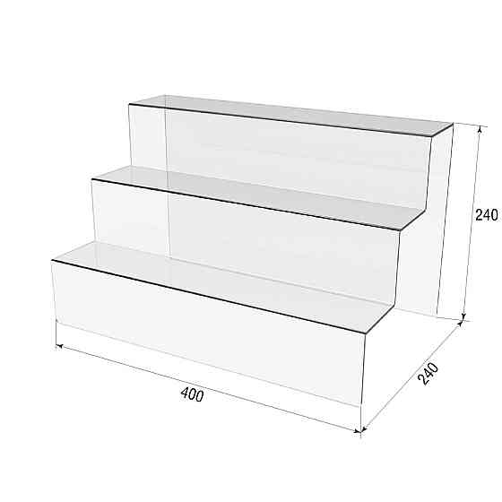 Подставка горка EKOSTAR 400х240х240 3-х яр 3мм Киев