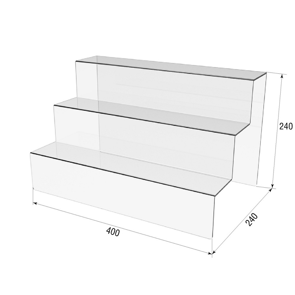 Подставка горка EKOSTAR 400х240х240 3-х яр 3мм Киев - изображение 3