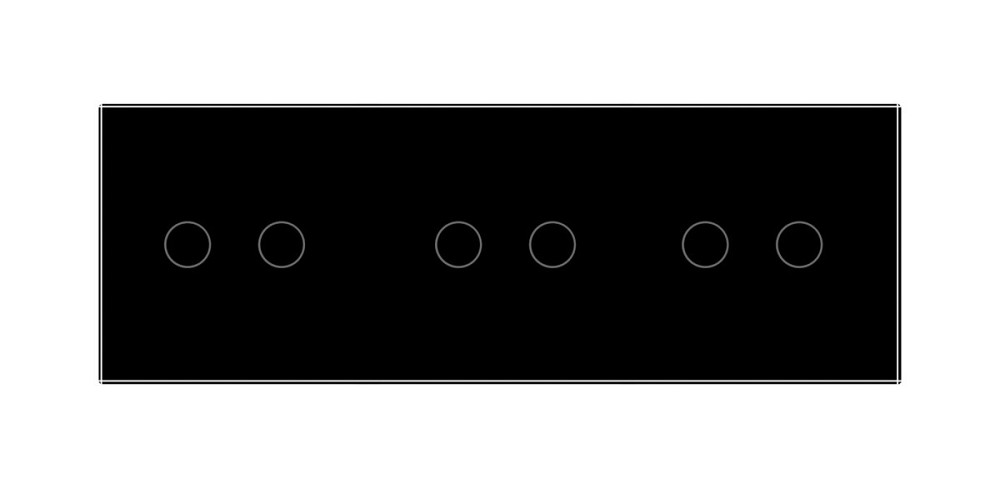 Розумний сенсорний ZigBee вимикач 6 сенсорів (2-2-2) Livolo чорний (VL-C702Z/C702Z/C702Z-12) Коломыя - изображение 5