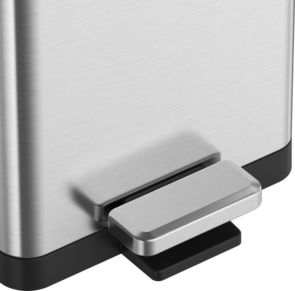 Відро для сміття з плавним закриванням Koer TC-010315-02 15 л колір нержавійка брашована антипалець (KR5603) Чернівці - фото 4