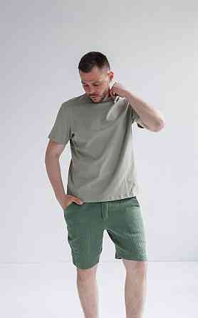 Мужские шорты муслиновые Зелёный S Харьков
