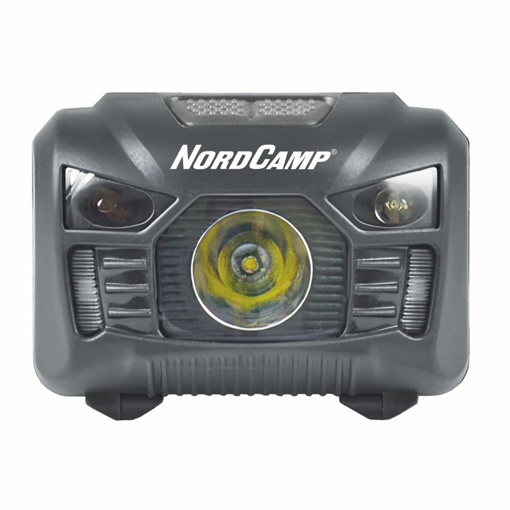 Ліхтар налобний Nord Camp 100Lm, 3W LED, 3xAAA, з сенсором білий/червоний Львів - фото 2