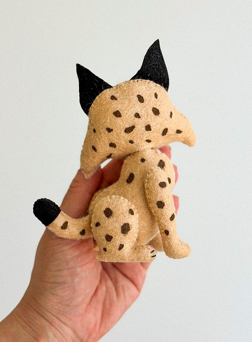 М’яка фетрова іграшка рись ручної роботи – безпечна розвиваюча іграшка Київ - фото 7