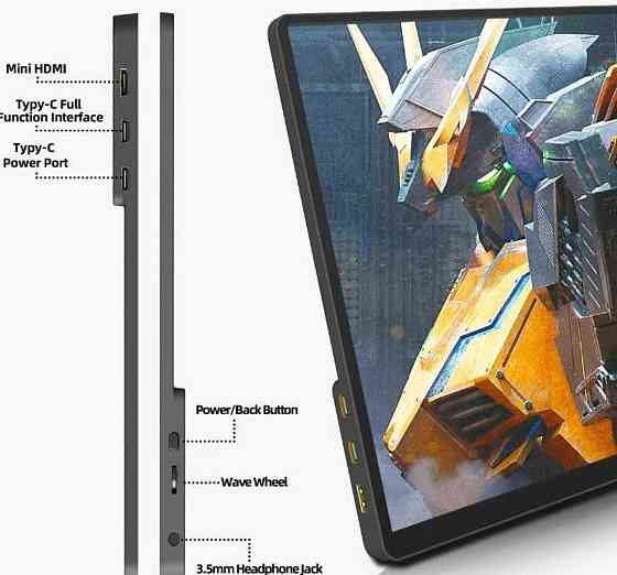 Монитор Портативный , 2K 2160*1440 QHD 100% sRGB IPS 14 дюймов. Киев