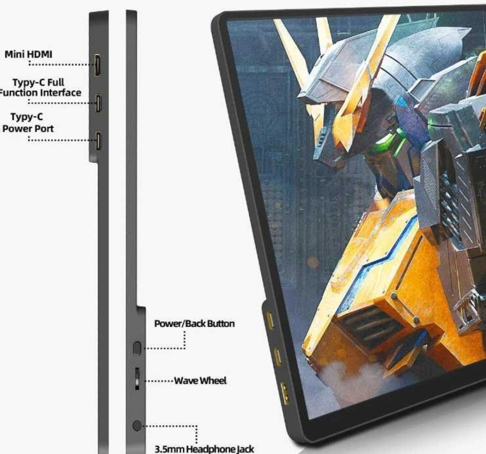 Монітор Портативний, 2K 2160*1440 QHD 100% sRGB IPS 14 дюймів. Київ - фото 3