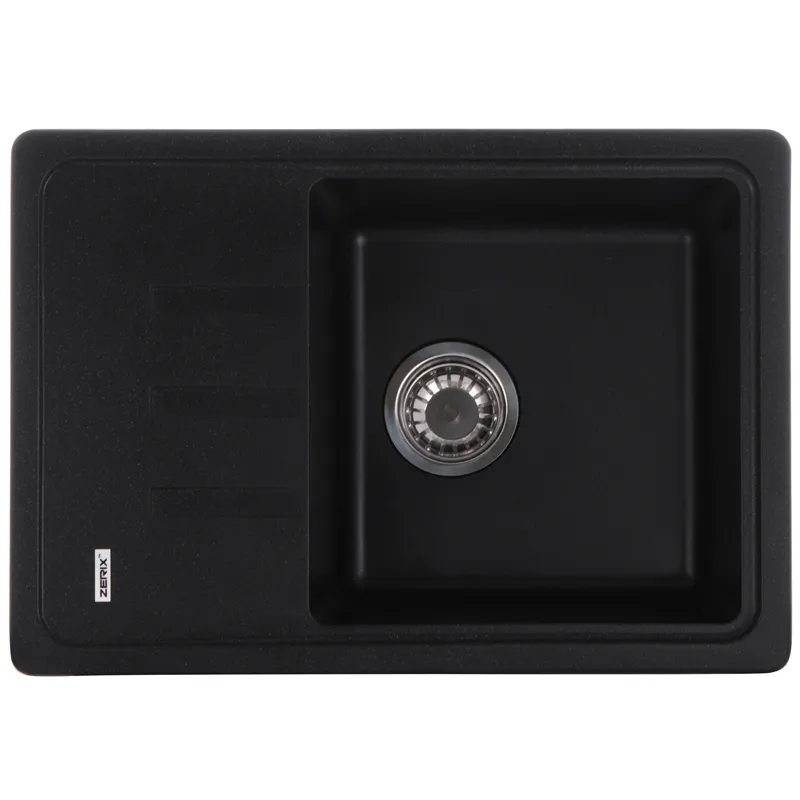 Мийка кухонна Zerix ZS-6243S-03 Чорна (ZX4572) Київ - фото 1