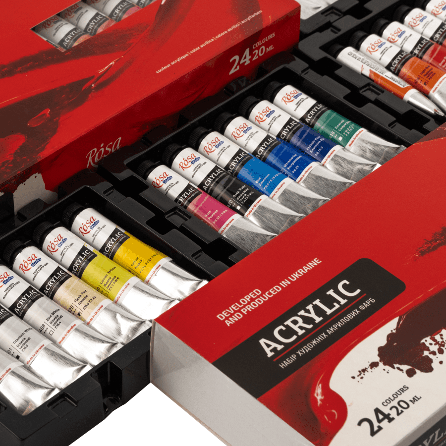 Набор акриловых красок 24х20мл ROSA Studio Киев - изображение 6